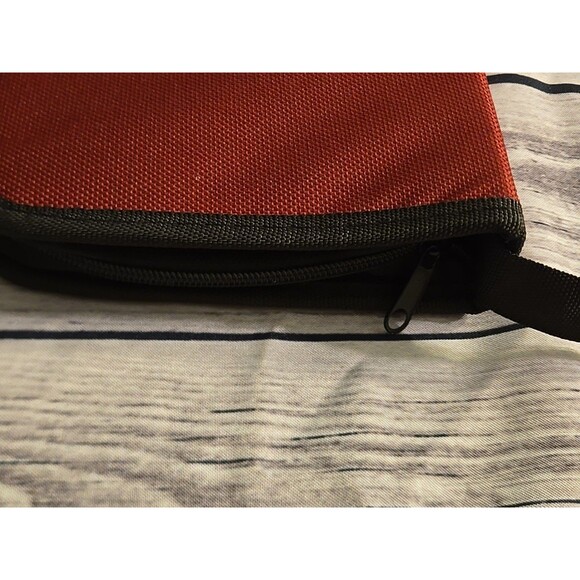 32  Disc CD Case DVD VCD Storage Organize Holder Carry Wallet Zipper Bag Red - Picture 5 of 8